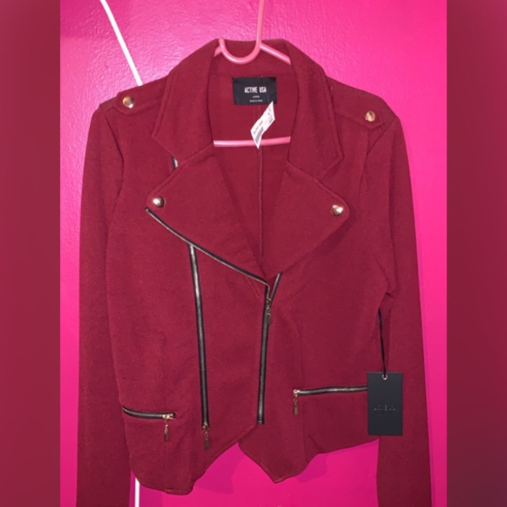 Burgundy Blazer